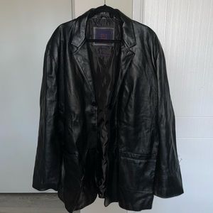 Leather Blazer